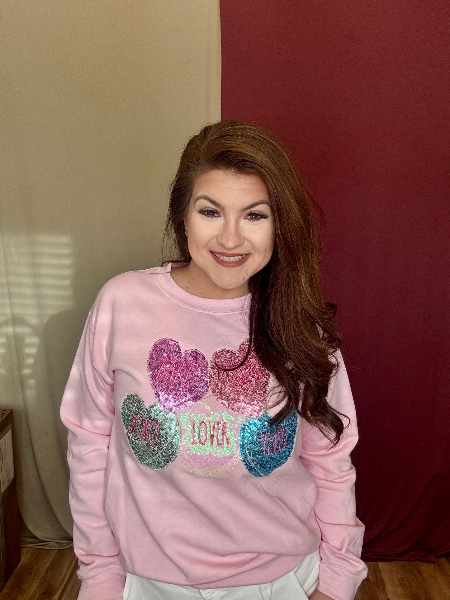 The Wendy Ratton Sequin Patch Sweater