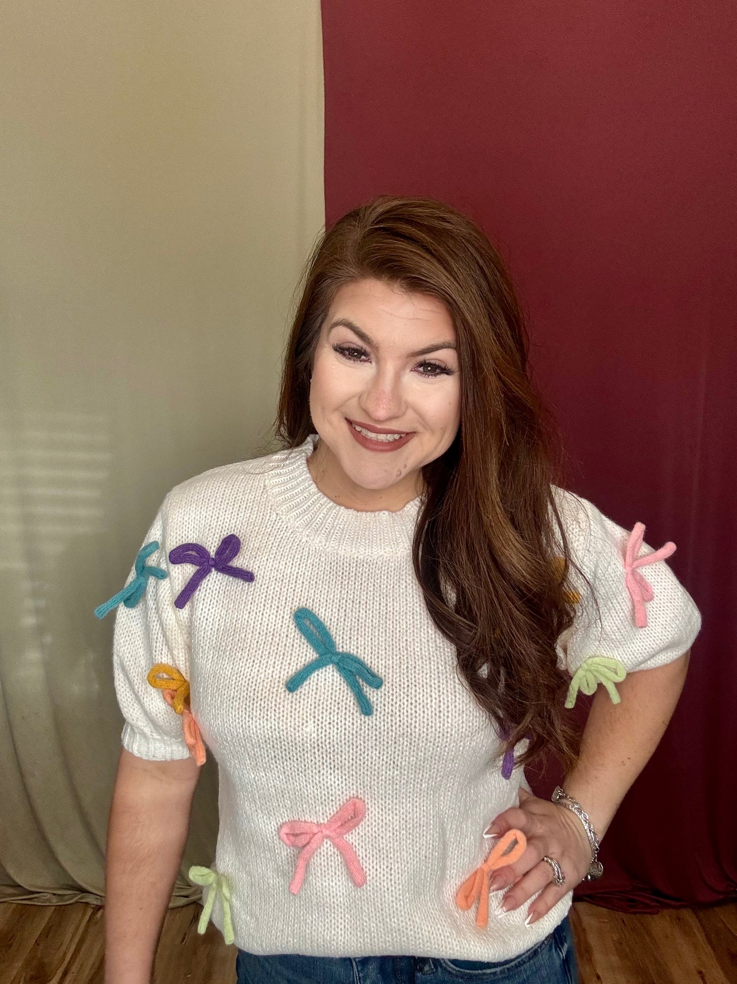 The Paityn Bow Knit Blouse