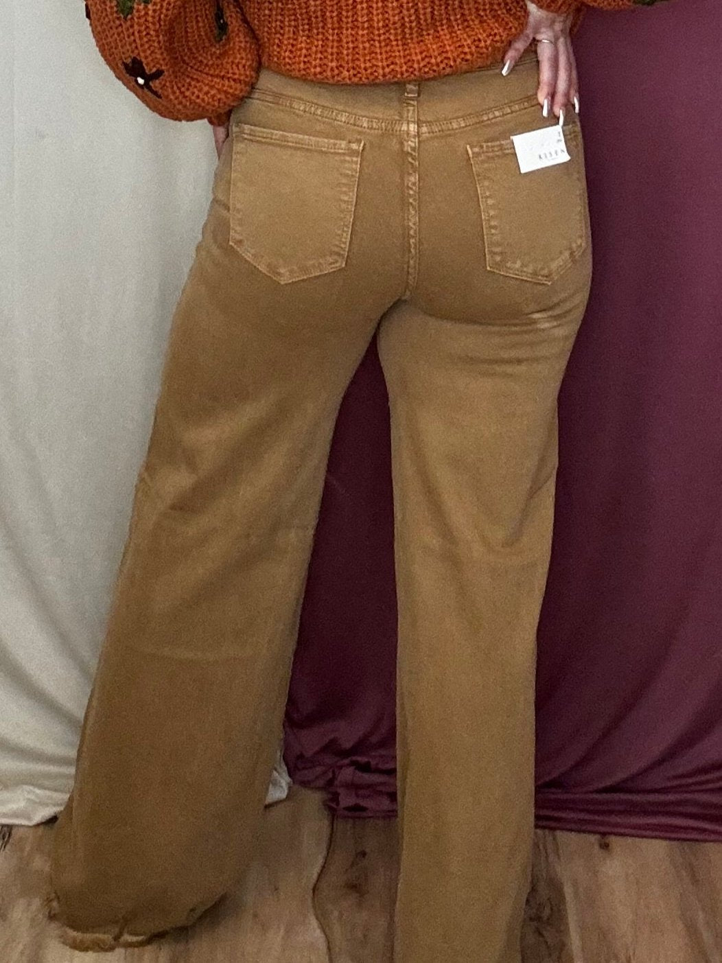 The Risen High Rise Wide Leg- Mocha