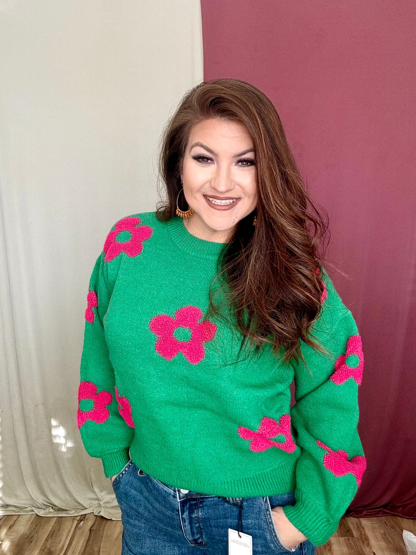 The Melanie Long Sleeve Sweater Top