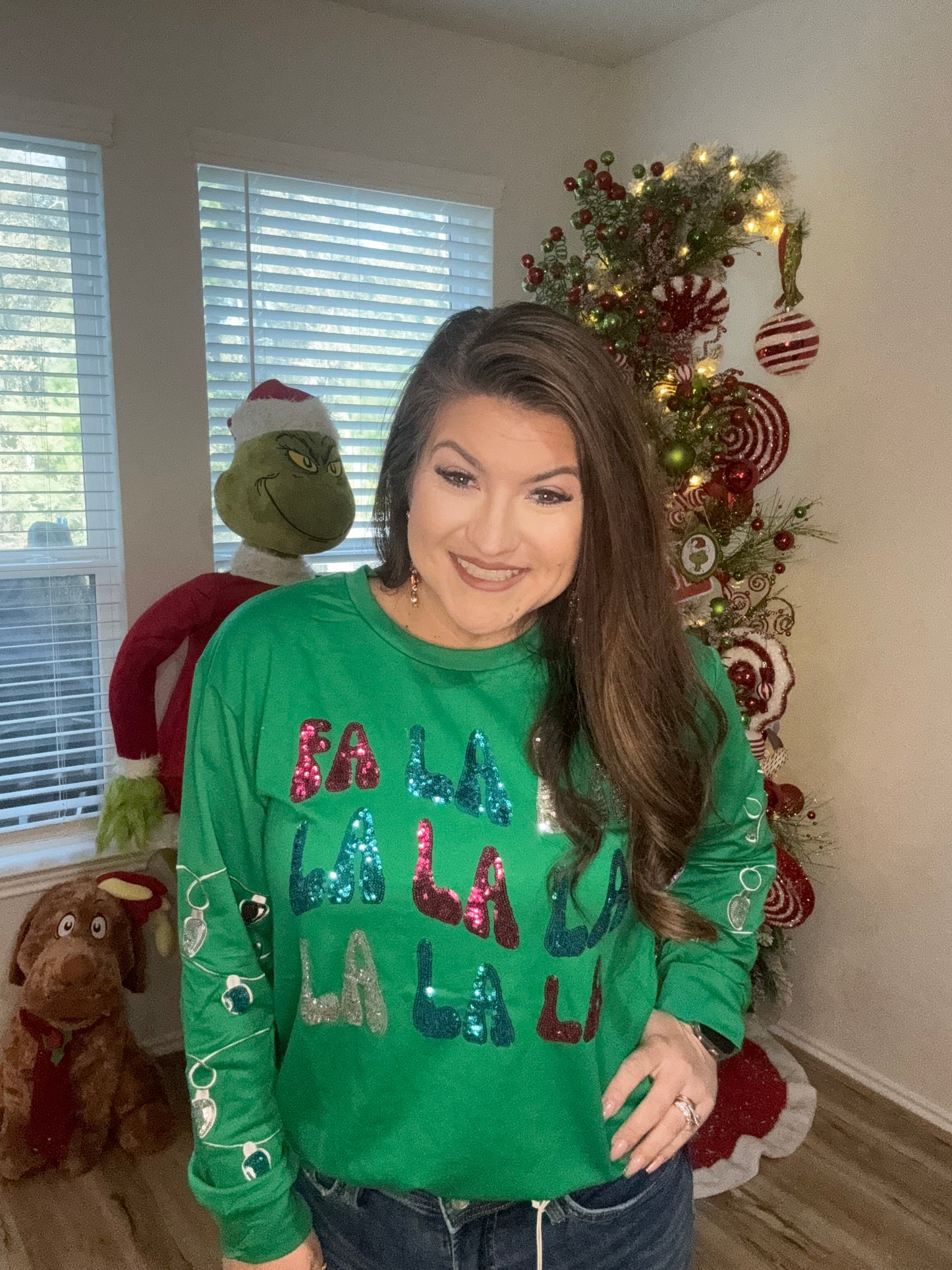 The FA LA LA Sequin Sweatshirt