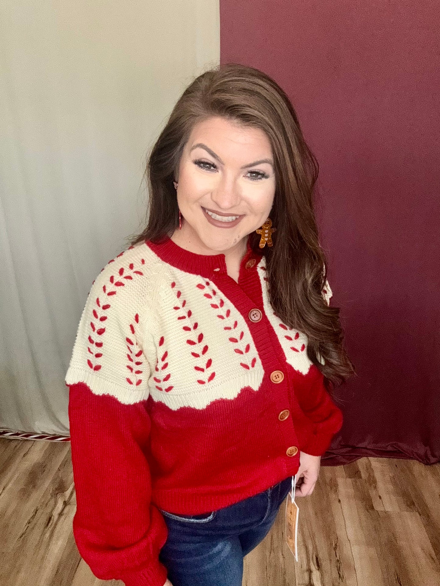 The Maddie Stitched Color Block Cardigan