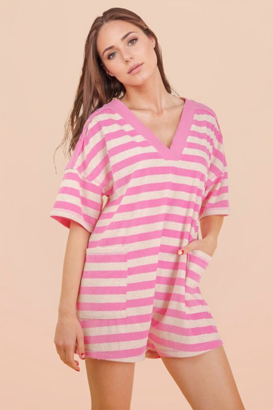 Mila Stripped Romper