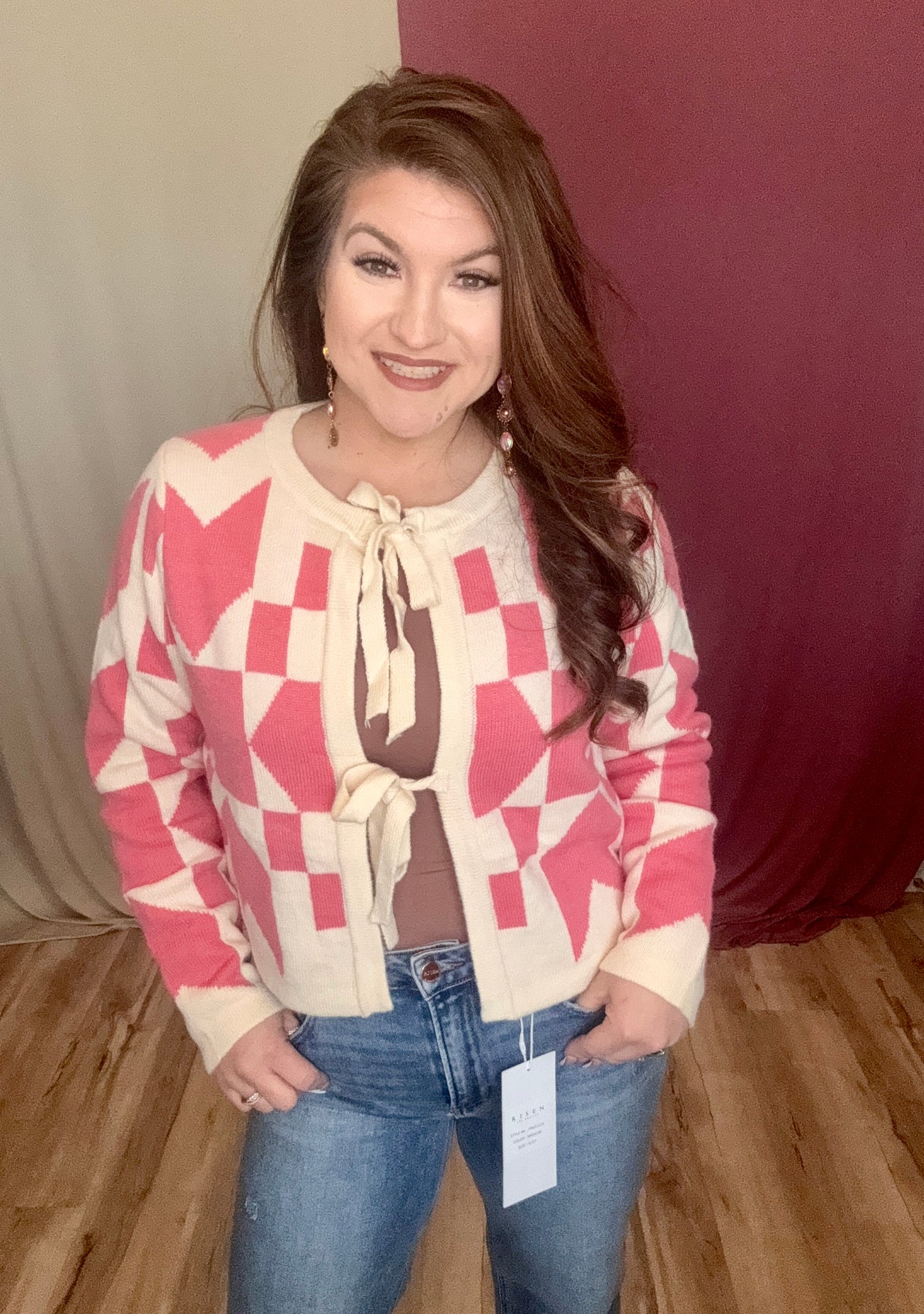 The Bayler Chevron Knit Cardigan
