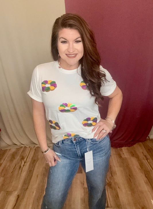 The King Cake Sequin Top