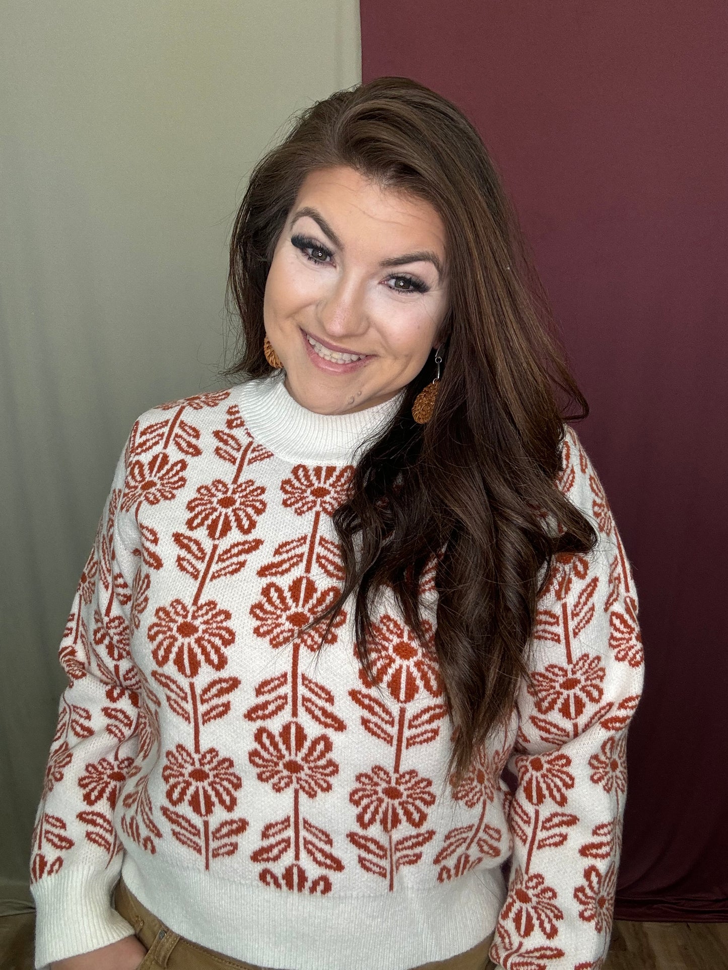 The Alora Floral Sweater