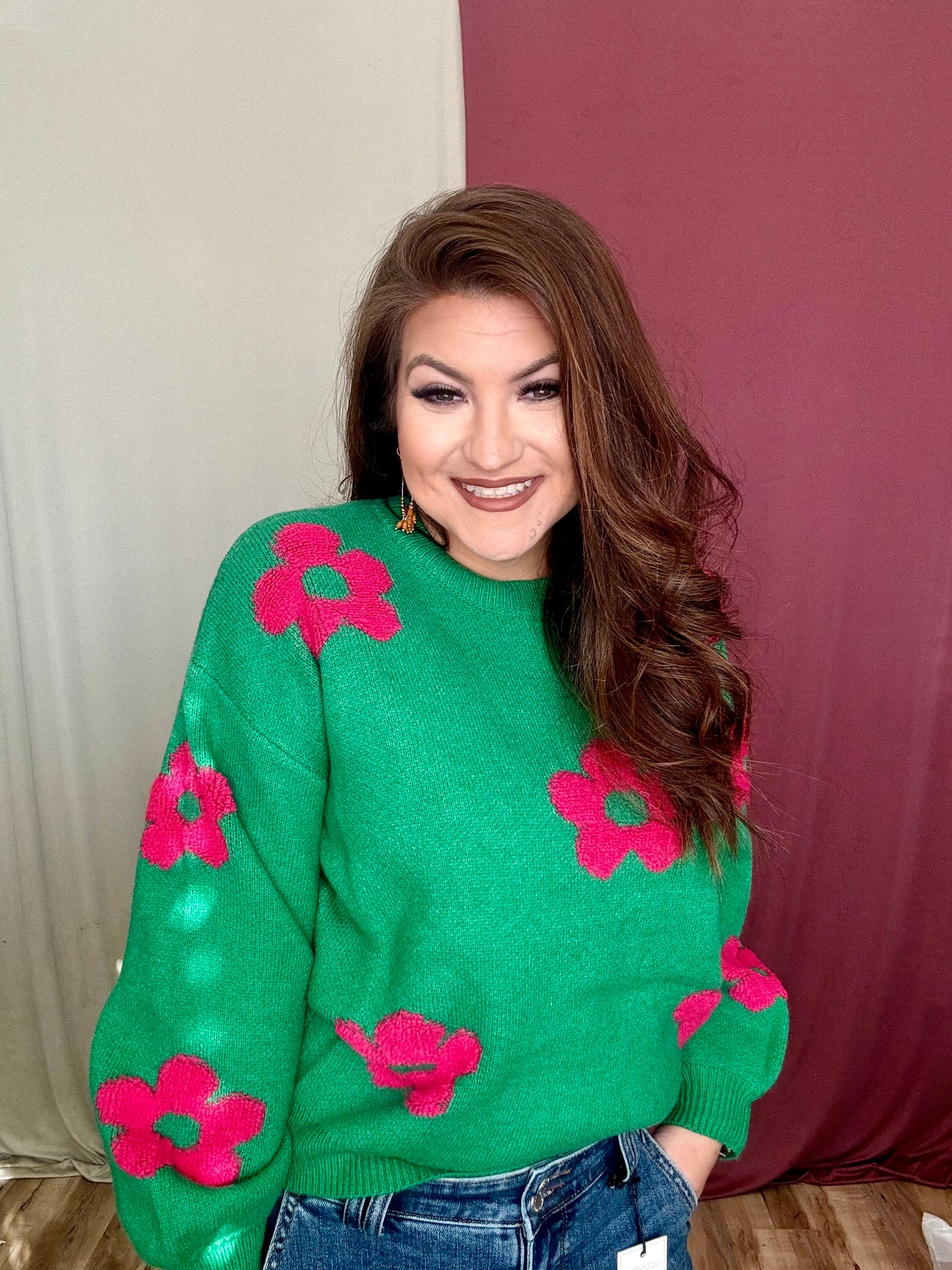 The Melanie Long Sleeve Sweater Top